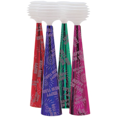 Creative Converting 10" New Year's Eve Party Horns PK24, 24PK K9213312B